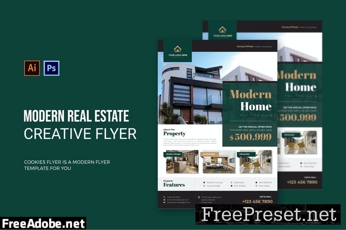 Modern Real Estate - Flyer LBC43HX