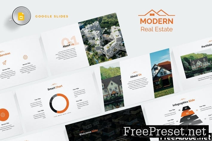 Modern Real Estate Google Slides Template W3XTXY