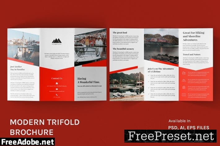 Modern Trifold Brochure 9LNXLML