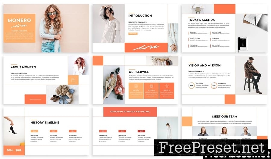 Monero - Fashion Powerpoint Template