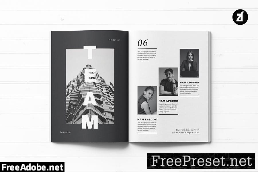 Monotone magazine multi-purpose book HUTEVPZ