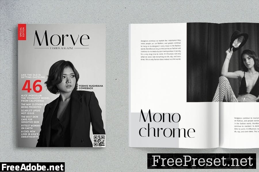 Morve Magazine Template 2XBRT6H