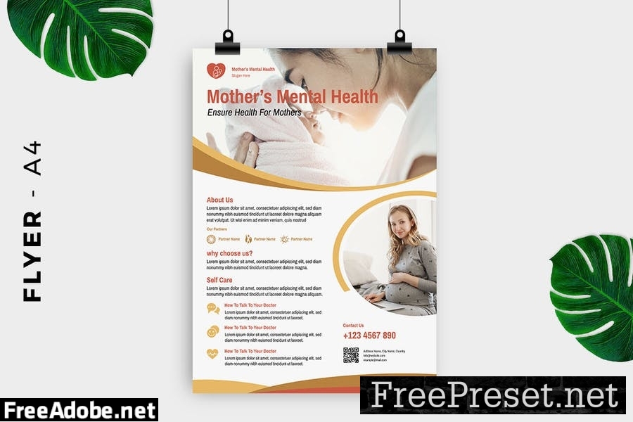 Mother / Mom Medical Flyer Design 7DGN5RL