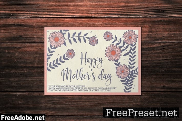 Mother's Day Card Template 52BUVM