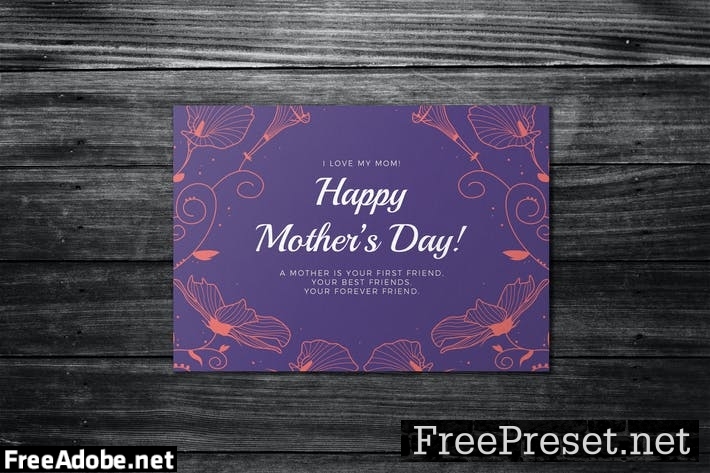 Mother's Day Card Template MR9PBM