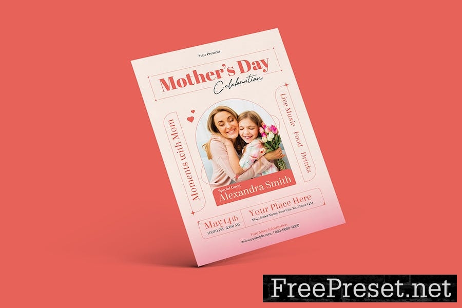 Mother's Day Celebration Flyer D5WBDEM