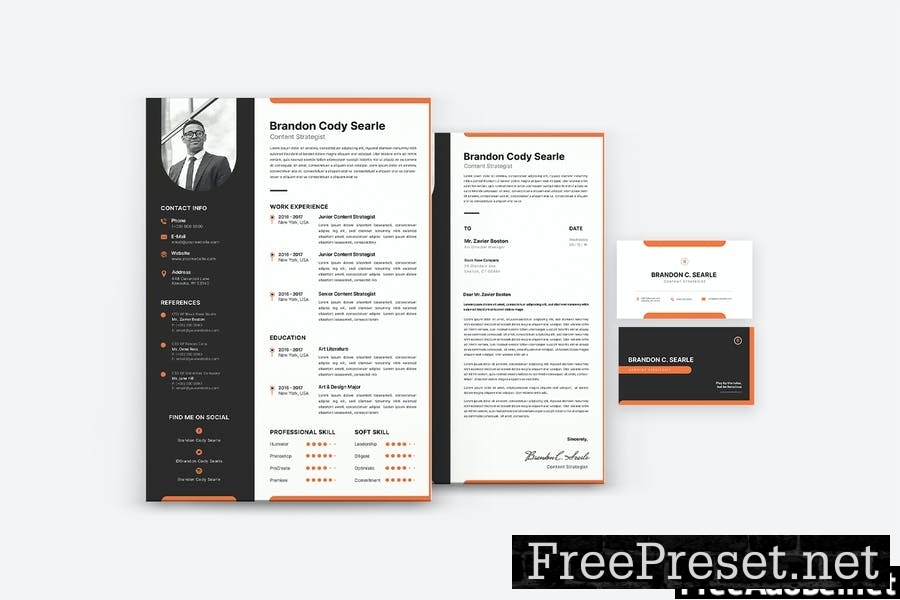 Motion Business CV Resume Set