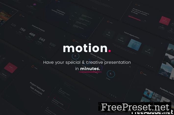 MOTION - Creative Google Slide Template 7PGGQ2