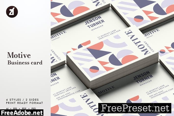 Motive - Business card template 3YEDD8D