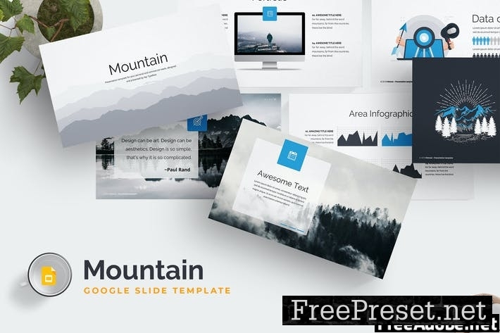 Mountain Google Slides Template W8FL68