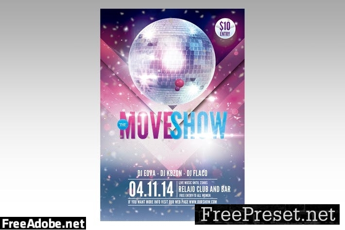 Move Show Flyer Poster NFMU4U