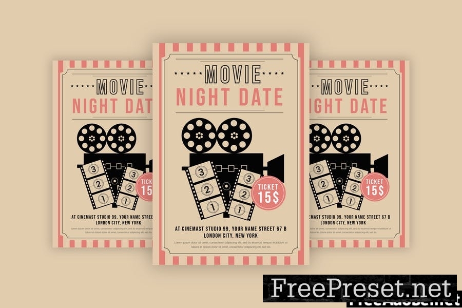 Movie Date Flyer JGWZG6H