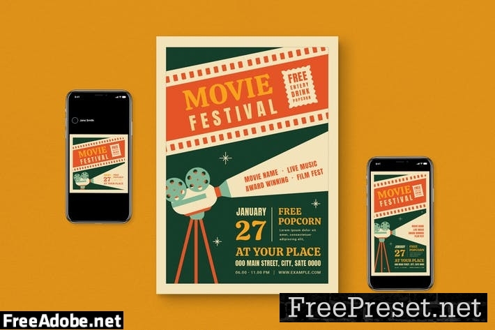 Movie Festival Flyer Pack QNWA2ZH