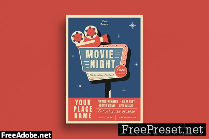 Movie Night Flyer ZHB9WGP