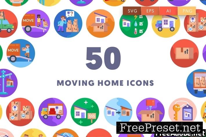 Moving Home Icons B33MUKU