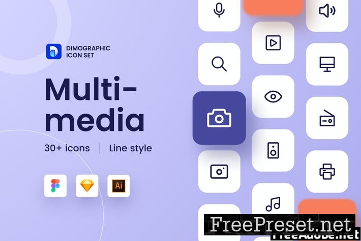 Multimedia Icon Set UZ QENPFMM