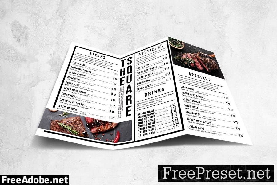 Multipurpose Food Menu Design A4 & US Letter