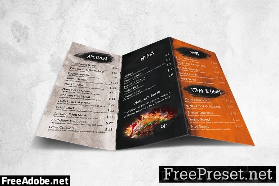 Multipurpose Food Menu Design A4 & US Letter