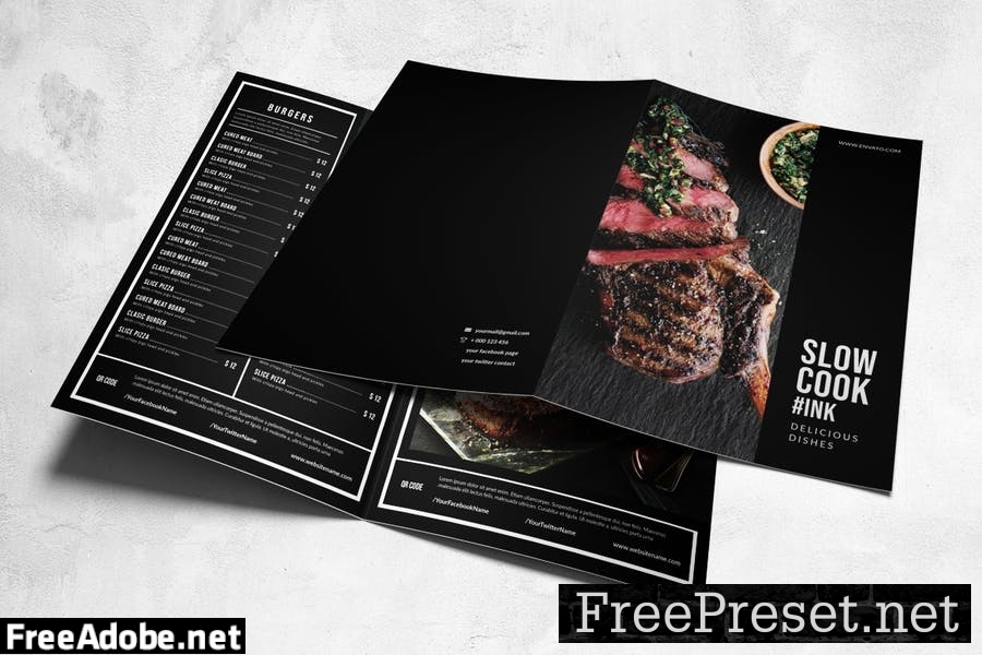 Multipurpose Food Menu Design A4 & US Letter 8LMGX2J