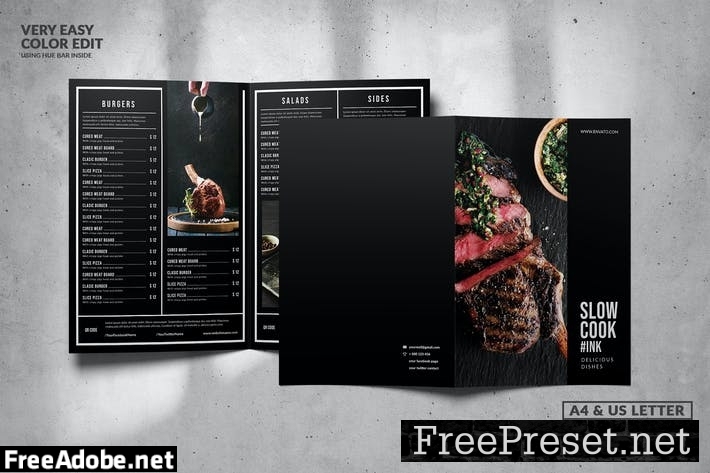 Multipurpose Food Menu Design A4 & US Letter 8LMGX2J