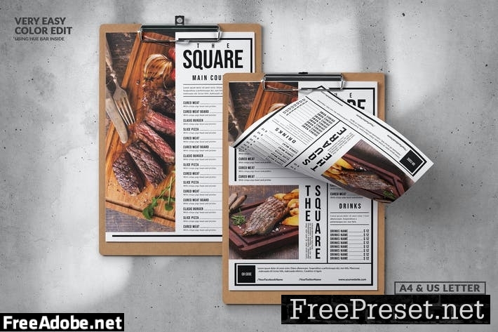 Multipurpose Food Menu Design A4 & US Letter N6DPREW