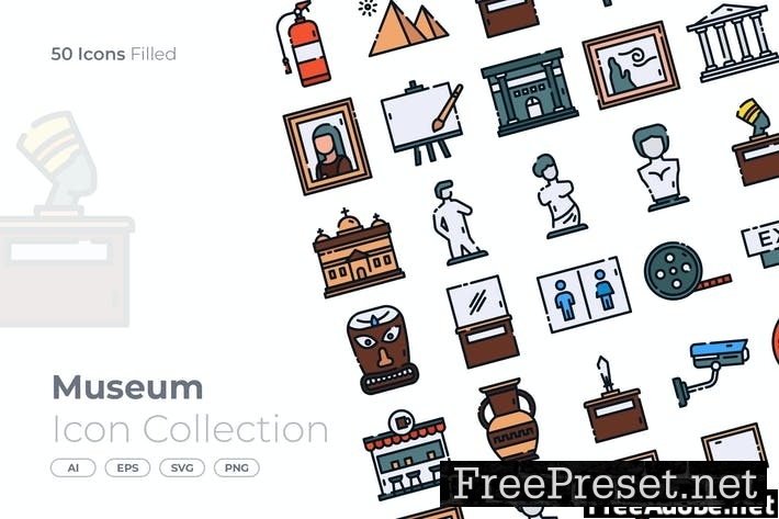 Museum Filled Icon HWUQ3NV