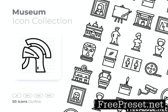 Museum Outline Icon CENPN2T