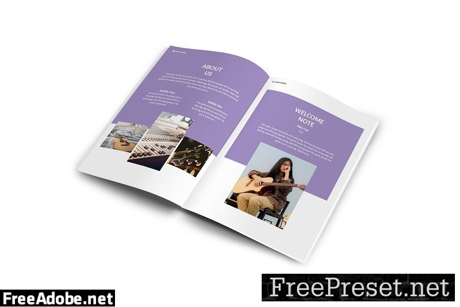 Music A4 Brochure Template VS7DXSP