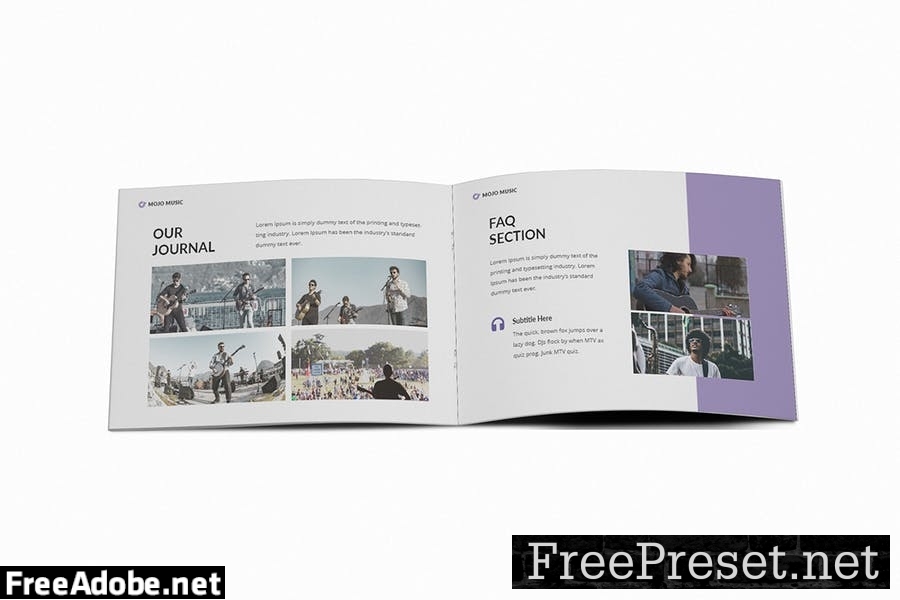 Music A5 Brochure Template HZ8P2L5