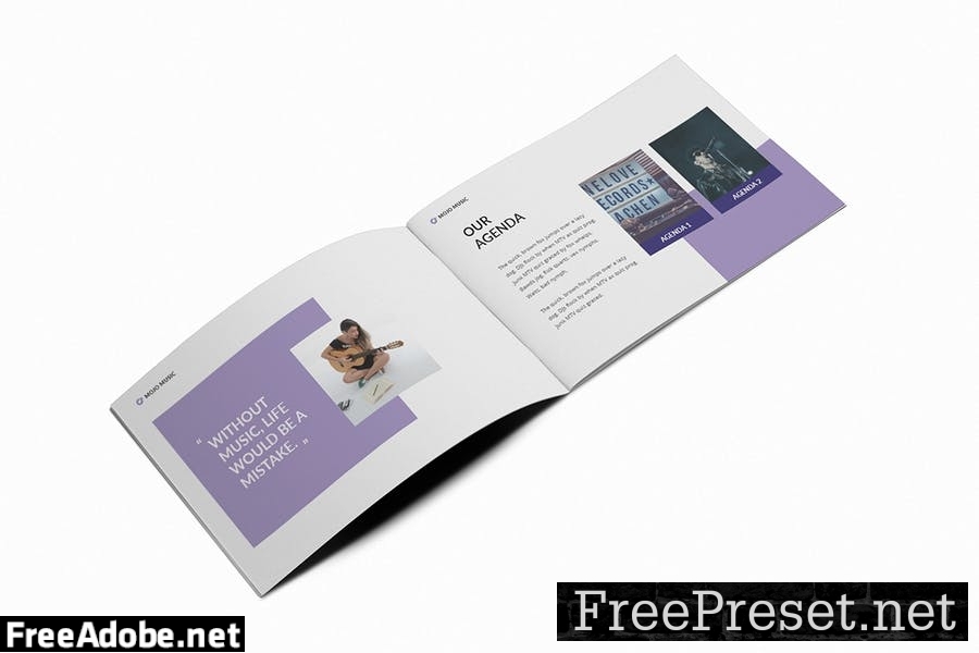 Music A5 Brochure Template HZ8P2L5