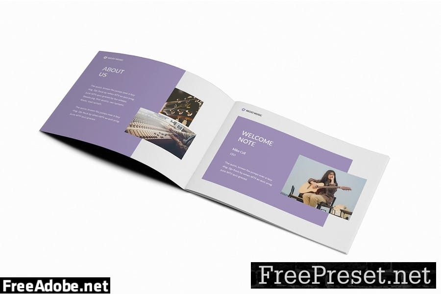 Music A5 Brochure Template HZ8P2L5