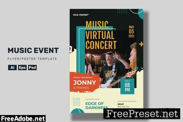 Music Event - Flyer Template HFPKBYA