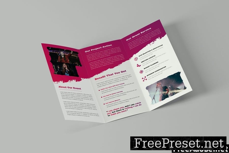 Music Event | Trifold Brochure