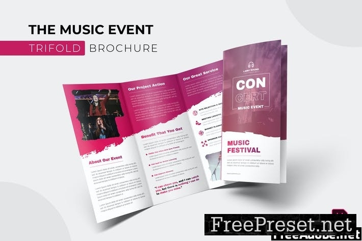 Music Event | Trifold Brochure NHZ7SRZ