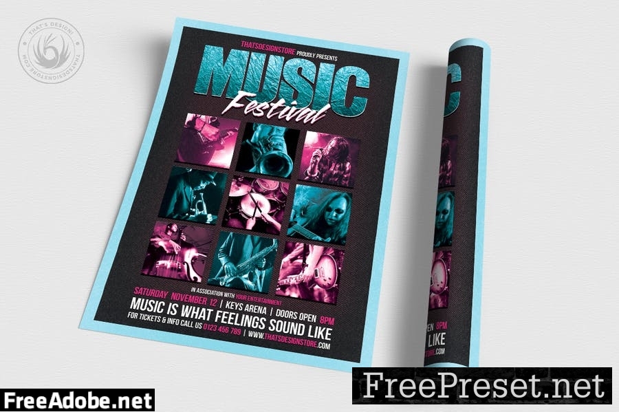 Music Festival Flyer Template V4