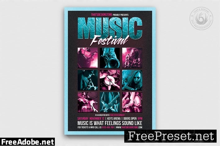 Music Festival Flyer Template V4 7ZHMJWZ