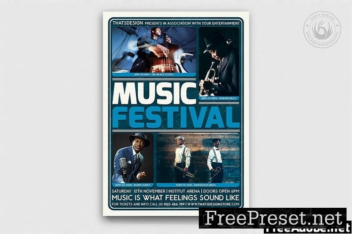 Music Festival Flyer Template V5 YDZ3S8Y