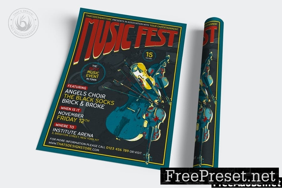 Music Festival Flyer Template V6