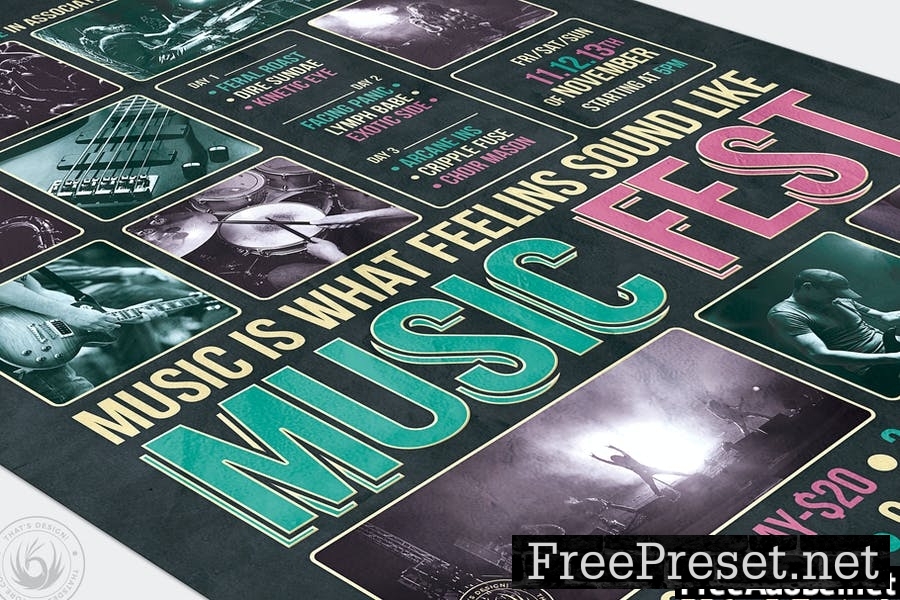 Music Festival Flyer Template V8