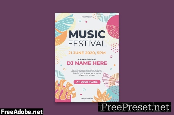 Music Festival Poster JNXKXC5