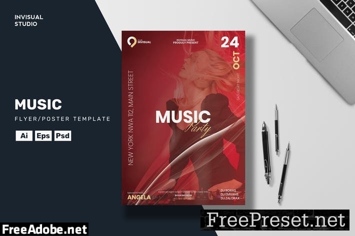 Music - Flyer Template DR5HA9L