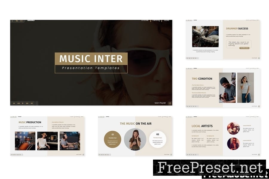 Music Inter - Powerpoint Template DUM9NT8