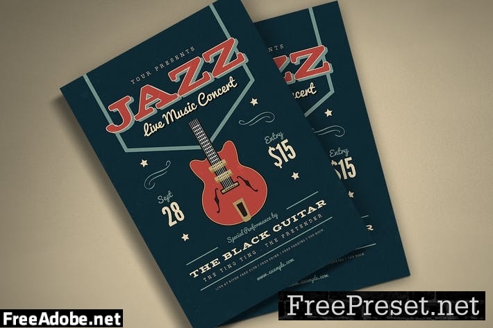 Music Jazz Flyer/ Poster 7A95M6