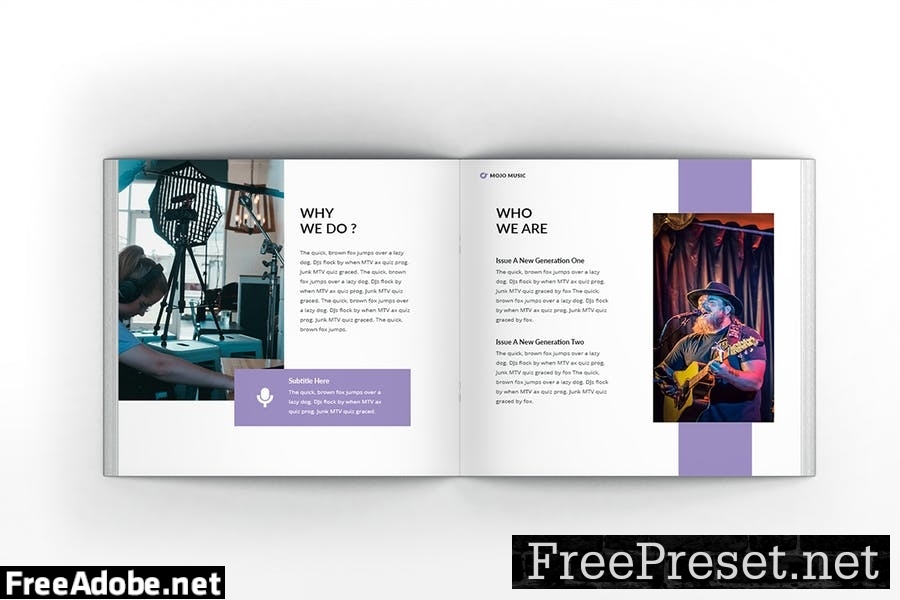 Music Square Brochure Template DP7B6P5