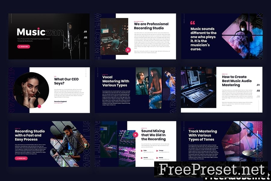 Musiczan - Music Producer Powerpoint Template