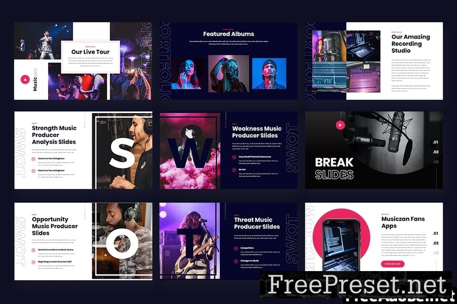 Musiczan - Music Producer Powerpoint Template