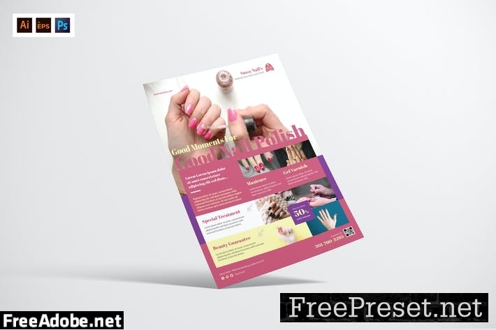 Nail Salon Flyer Design N9YX42J