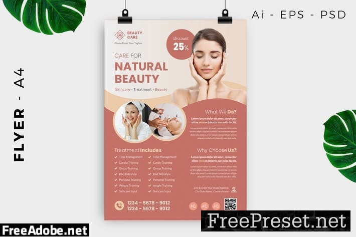 Natural Beauty Flyer Design KBCHNHN