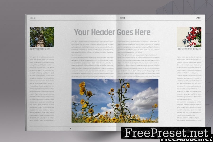 Natural Magazine Template