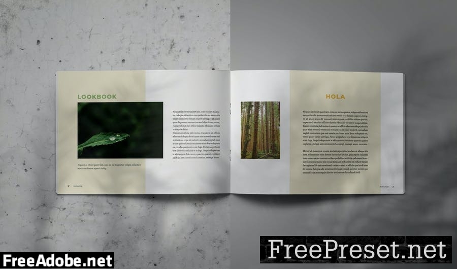 NATURIZE - Indesign Lookbook Brochure Template TJU7KTS